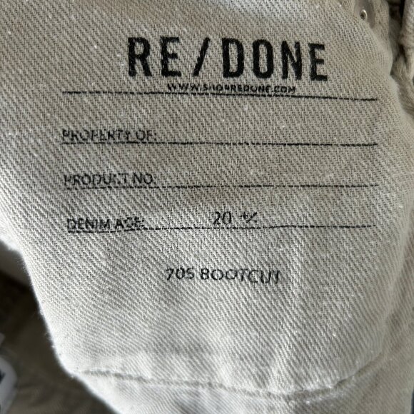 Re/Done 70’s High Rise Bootcut Jeans Light Wash Size 24 Women’s - Picture 12 of 13